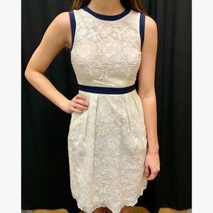 Milly Lace Dress w/ Buttons on Back